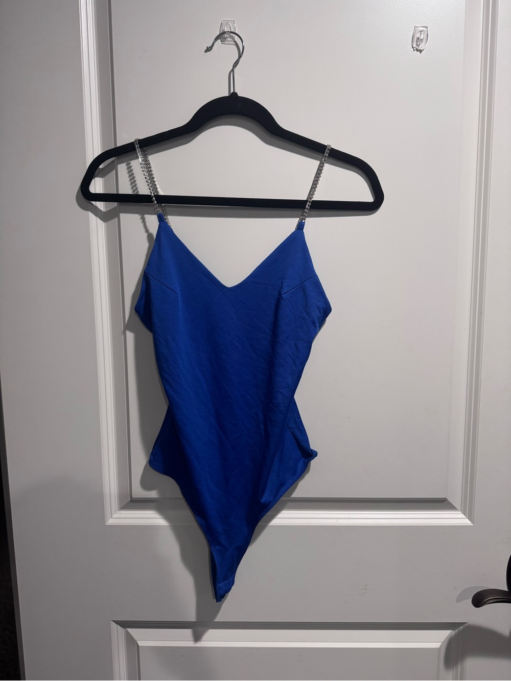Rue21 Royal Blue One-Piece Swimsuit with Sparkle Chain Straps
